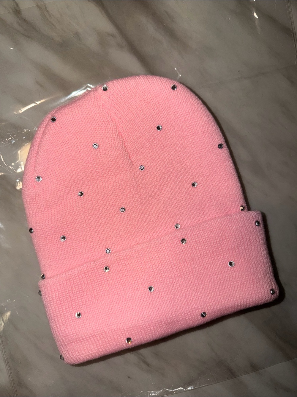 “Pink Icefall” Beanie